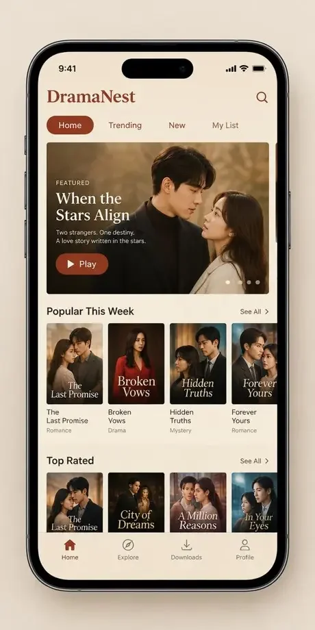 漫剧影院 APP 界面预览